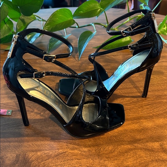 Guess Black Strappy Heels - Picture 8 of 8
